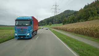 Iveco Stralis 570 XP POV Dietikon nach Solothurn Liestal und zurück nach Beringen SH 7Teil [upl. by Aibar]