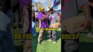 Do you wear crocs 🤔 overtime sneakers basketball nyc funny interview sneakercon newyork [upl. by Granville286]