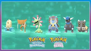 Pokémon Brilliant Diamond amp Shining Pearl All FullyEvolved Fossil Pokemon [upl. by Eimme78]