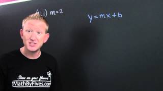 Find the Equation of a Line Using ymxb [upl. by Eardnoed150]