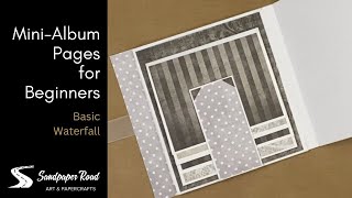 MiniAlbum Pages  Basic Waterfall for beginners [upl. by Zicarelli647]