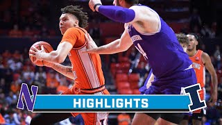 Northwestern at Illinois  Highlights  Big Ten Mens Basketball  Jan 2 2024 [upl. by Anneh]