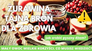 Żurawina tajna broń dla zdrowia Odkryj jej moc Dżem z żurawiny Wyciskarka Kuvings Revo830 [upl. by Nethsa]