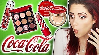 NEU 💥 COCA COLA Make up Produkte im LIVE TEST Full Face COCA COLA Luisacrashion [upl. by Clarke92]