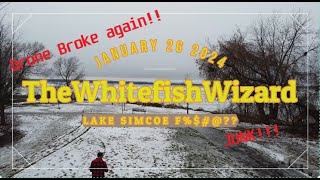 ICE RUINED   Lake Simcoe Ice Update Cooks  Willow  Virginia January 262024 [upl. by Davidde]