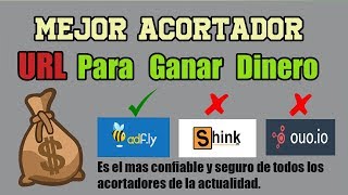 EL mejor ACORTADOR de LINKS para GANAR DINERO  PAGOS a PAYPAL 🤑🤑🤑 [upl. by Smiley]