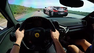 Ferrari 458 Embarrassed by Rimac Nevera 4K [upl. by Marcille]