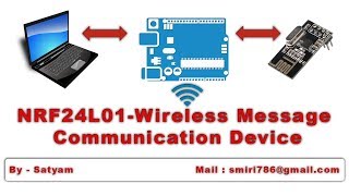 Nrf24L01  Wireless Message Communication [upl. by Amadeus]