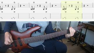 Puddle Of Mudd  Control  Bass Cover  Tabs [upl. by Pihc855]