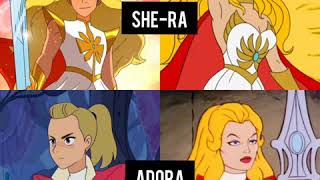 Shera characters original vs 2018 [upl. by Stromberg]