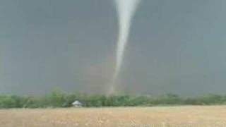 Rare extreme tornado video from close range  bright white [upl. by Carman]