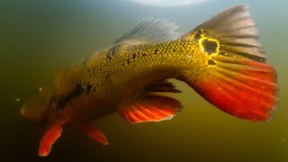 Fishing for peacocks cichlids and jaguars on Alligator Alley Florida [upl. by Enilauqcaj]