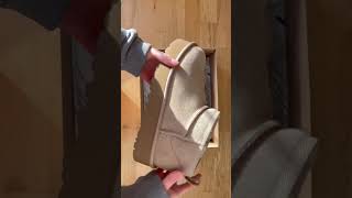 UGG Ultra mini platform boots unboxing ASMR EDITION [upl. by Atipul]