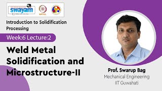 Lec 15 Weld Metal Solidification and MicrostructureII [upl. by Anirahc]