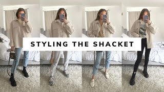 How To Style The Shacket 🍂 5 Autumn Winter Outfits  Sinead Crowe [upl. by Nester44]