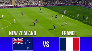 New Zealand vs France 03  Olympic Games Paris 2024  Match Highlights  Pes 21 Gameplay [upl. by Tnias]