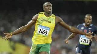 Lightningfast USAIN BOLT wins Olympics 2008 100m 969 sec World Record  SUPERMAN [upl. by Brause]