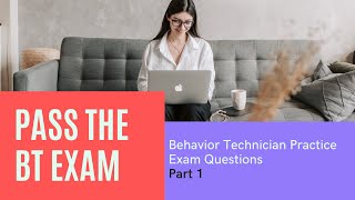 RBT Exam Practice Questions Part 1  Registered Behavior Technician Mock Board Exam [upl. by Auqenwahs]