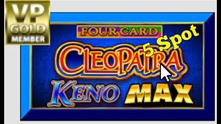 Cleopatra Keno MAX  Four Card Keno 5 Spot With Bonus Games and Multipliers  Multiply Your Jackpot [upl. by Craddock]