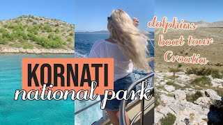 KORNATI ISLANDS NATIONAL PARK CROATIA  boat tour amp seeing dolphins [upl. by Eniamreg]