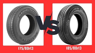 Tire Size 17580r13 vs 18580r13 [upl. by Ahsinawt]