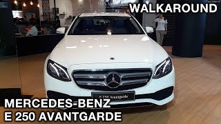 MercedesBenz E250 Avantgarde 2018  Exterior amp Interior Walkaround IIMS2018 [upl. by Ojadnama395]