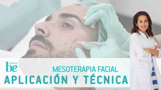 Técnica para aplicar la MESOTERAPIA facial Cuidados posteriores I Clínicas Be [upl. by Higley]