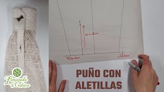 👔 Patrón de MANGA CON PUÑO 👚 Cómo hacer el TRAZO de MANGA para camisa de mujer Patronaje fácil [upl. by Yrrat]