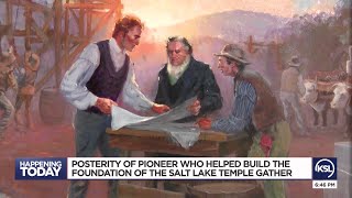 Posterity of pioneer who helped build the foundation of the Salt Lake Temple gather [upl. by Bertha]