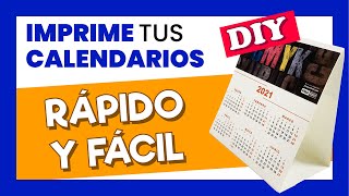 💡 Como hacer tus propios CALENDARIOS DE MESA personalizados PRETROQUELADOS para 2021 145x160 mm [upl. by Florinda]