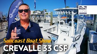 CREVALLE 33 CSF seen at Suncoast Boat Show 2023  The Boat Show [upl. by Ahsaenat]