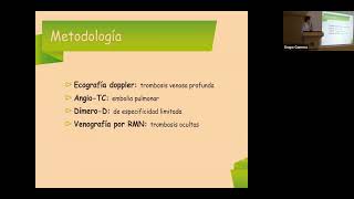 Tiempo de Actuar Prevención y tratamiento de Tromboembolismo Venoso en pacientes con cáncer [upl. by Ruomyes84]