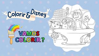 Divertidamente  Vamos Colorir [upl. by Ahsiekahs]