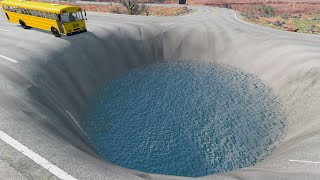 Cars vs Huge Water Porthole  BeamNG Drive [upl. by Riella385]