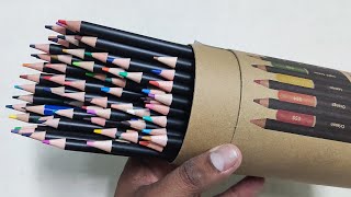 My Best Colours 😲Corslet 75 Pc Oild Based Pencil Colours 💯 Stationery Kit Unboxing [upl. by Novert]