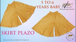 Easy Cutting amp stitching Of Skirt Plazo  একদম সুপার সহজভাবে স্কার্ট প্লাজো কাটিং এবং সেলাই [upl. by Chilton]