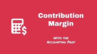 Contribution margin [upl. by Zulema]