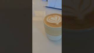 Todays coffeeOat milk flat white Fancy way to enjoy my coffeecoffeelover enjoylife blessed [upl. by Rus]