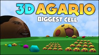 FIRST EVER AGARIO 3D THE BIGGEST 1 AGARIO CELL in 3D AGARIO BIOME3D Agario 93 [upl. by Eliam]