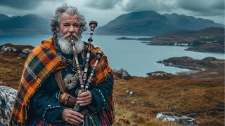 Bagpipe Uilleann Pipes l Celtic Music with Beautiful Scenery of Scottish Highlands  Music Therapy [upl. by Burley840]