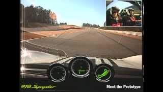 Porsche 918 Spyder In car video lap at Barber Motorsports Park [upl. by Marjana142]