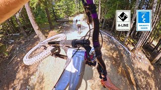 ALINE Run at Whistler Bike Park with the Boys [upl. by Yroffej]