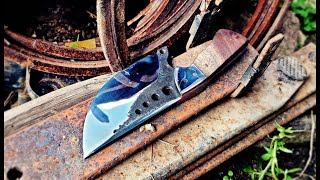 Making a camping knife that resembles a tuna knife [upl. by Eiloj]