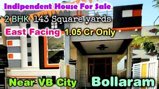 INDEPENDENT HOUSE FOR SALENEAR VB CITYBOLLARAM bollaramhouseforsalealwal hyderabadrealestate [upl. by Simpkins]