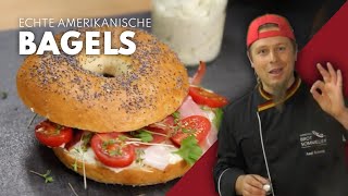 Echte Amerikanische BAGELS – Frisch zuhause gemacht [upl. by Lari]