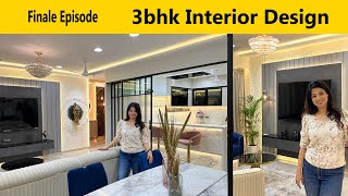 3 Bhk Modern Interior Design  3 Bhk Luxury Flat  3 bhk flat interior design1200 square feet [upl. by Hogarth812]