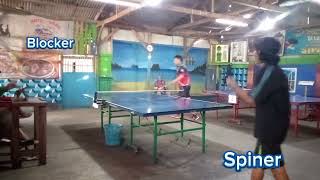 spin blockspin blockbalik badan tembakpingpong tabletennis sport pingpongers pingpongmania [upl. by Anilorak]