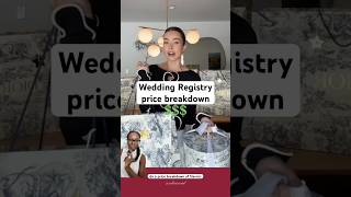 Wedding registry price breakdown Sierra Furtado weddingregistry weddinggift sierrafurtado bride [upl. by Weylin]