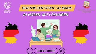 Goethe Zertifikat A1🎧 Hören Modelltest Paper mit Lösungen  best practice video for listening [upl. by Einniw]