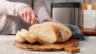 Crusty French Bread Recipe made with Panasonic Breadmaker SDYR2550 [upl. by Eiddet]